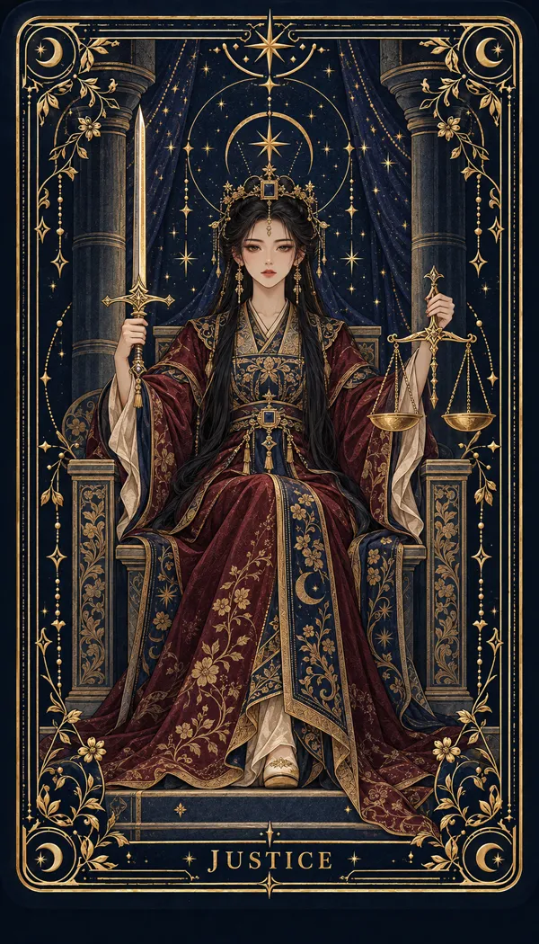 정의 타로 카드 일러스트
